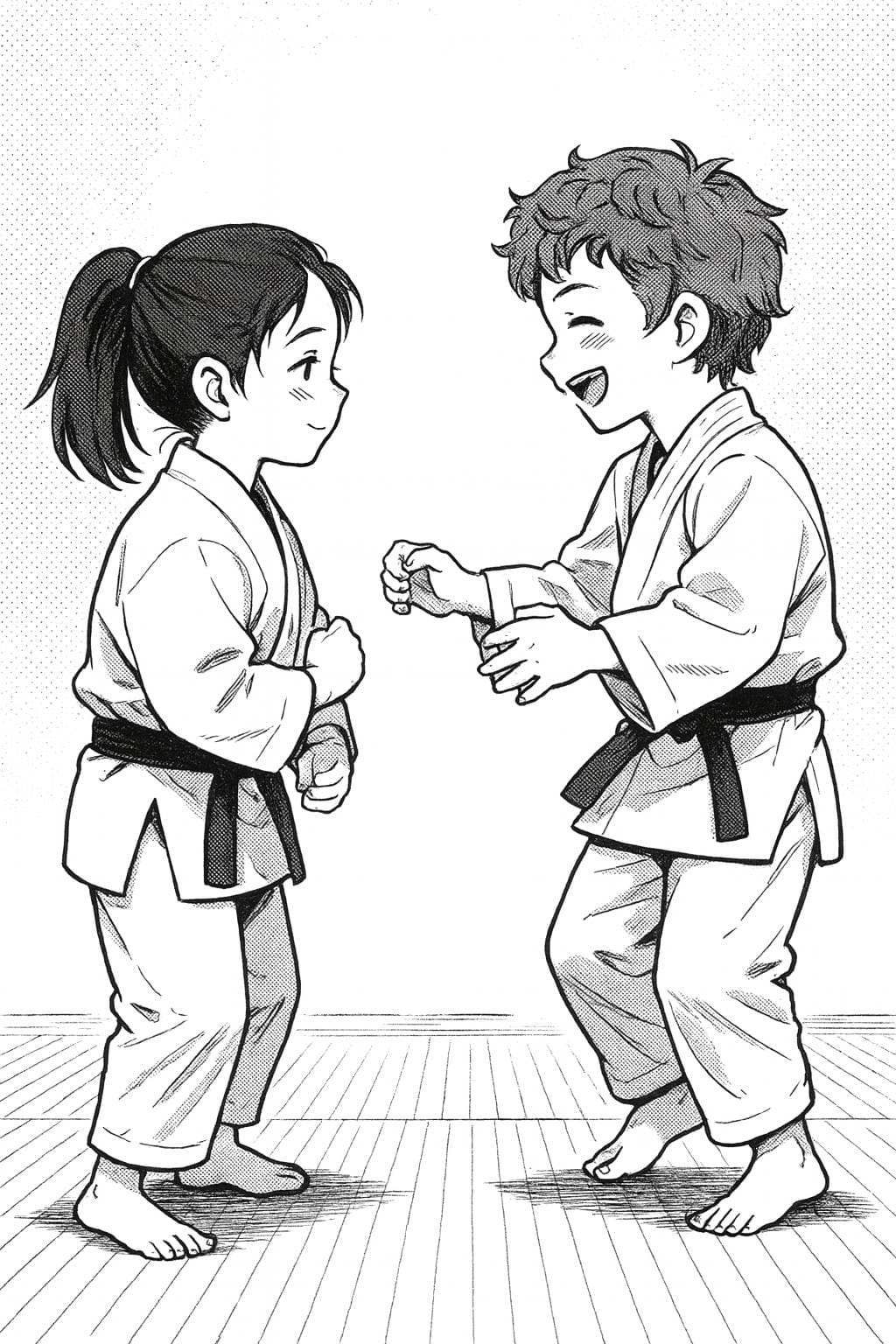 Mini kids JiuJitsu BJJ